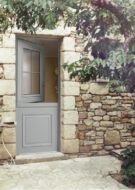 Porte entrée fermière BOCAGE mixte ALU-BOIS